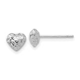 14k-white-gold-diamond-cut-puffed-heart-post-stud-earrings-SolomonJeweler-Wichita-KS-CustomJewelry