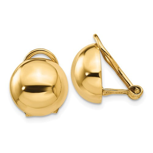 14k-non-pierced-half-ball-omega-back-earrings-SolomonJeweler-Wichita-KS-CustomJewelry