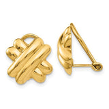 14k-non-pierced-x-earrings-SolomonJeweler-Wichita-KS-CustomJewelry