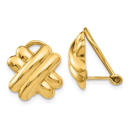 14k-non-pierced-x-earrings-SolomonJeweler-Wichita-KS-CustomJewelry