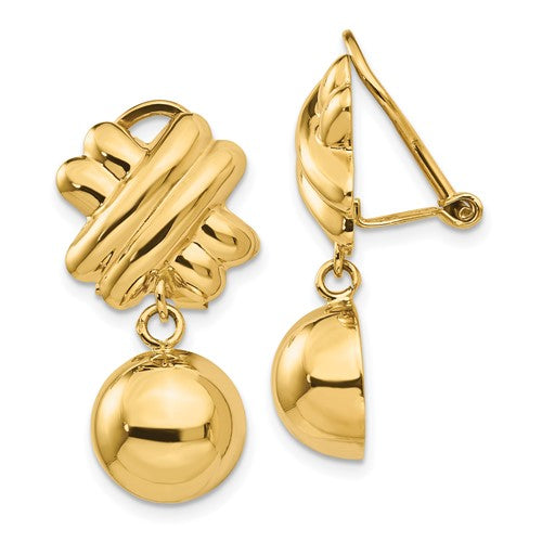 14k-non-pierced-fancy-ball-earrings-SolomonJeweler-Wichita-KS-CustomJewelry