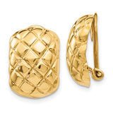14k-polished-quilted-non-pierced-omega-back-earrings-SolomonJeweler-Wichita-KS-CustomJewelry