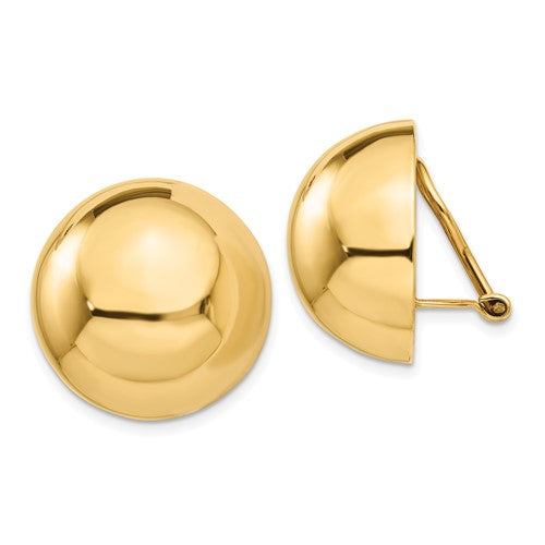 14k-omega-clip-20mm-half-ball-non-pierced-earrings-SolomonJeweler-Wichita-KS-CustomJewelry