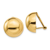 14k-omega-clip-16mm-half-ball-non-pierced-earrings-SolomonJeweler-Wichita-KS-CustomJewelry