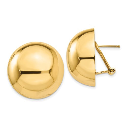 14k-omega-clip-24mm-half-ball-earrings-SolomonJeweler-Wichita-KS-CustomJewelry