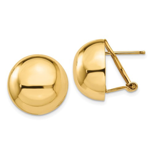 14k-omega-clip-16mm-half-ball-earrings-SolomonJeweler-Wichita-KS-CustomJewelry