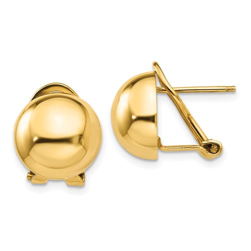 14k-omega-clip-12mm-half-ball-earrings-SolomonJeweler-Wichita-KS-CustomJewelry