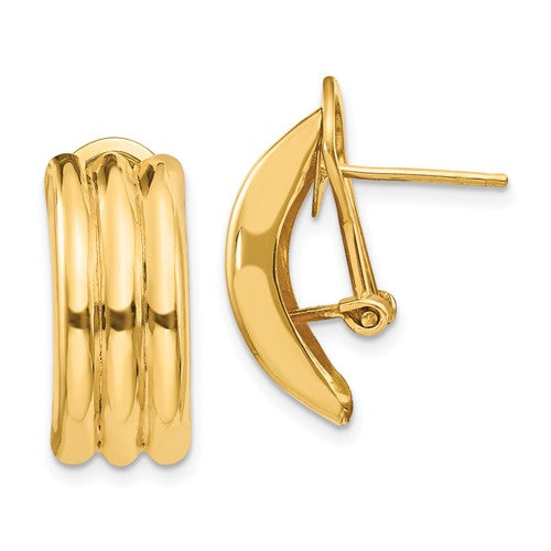 14k-omega-post-earrings-SolomonJeweler-Wichita-KS-CustomJewelry