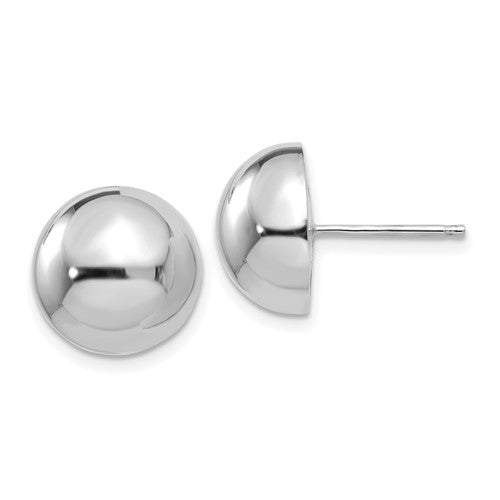 14k-white-gold-12mm-half-ball-post-earrings-SolomonJeweler-Wichita-KS-CustomJewelry
