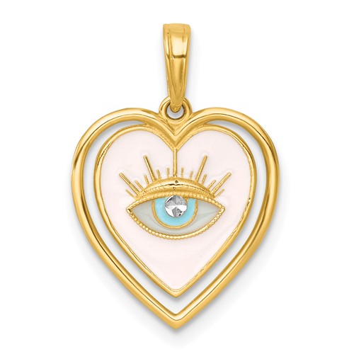 14k-with-white-rhodium-polished-multi-color-enamel-eye-in-heart-charm-SolomonJeweler-Wichita-KS-CustomJewelry