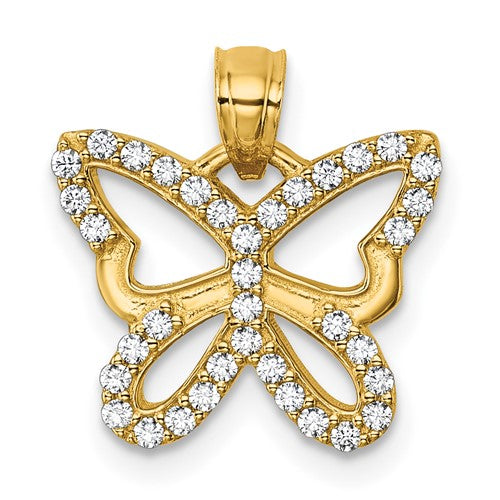 14k-polished-cz-open-wing-butterfly-pendant-SolomonJeweler-Wichita-KS-CustomJewelry