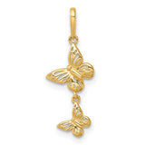 14k-polished-double-butterfly-moveable-dangle-pendant-SolomonJeweler-Wichita-KS-CustomJewelry