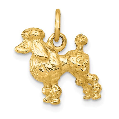 14k-solid-3-d-poodle-charm-SolomonJeweler-Wichita-KS-CustomJewelry
