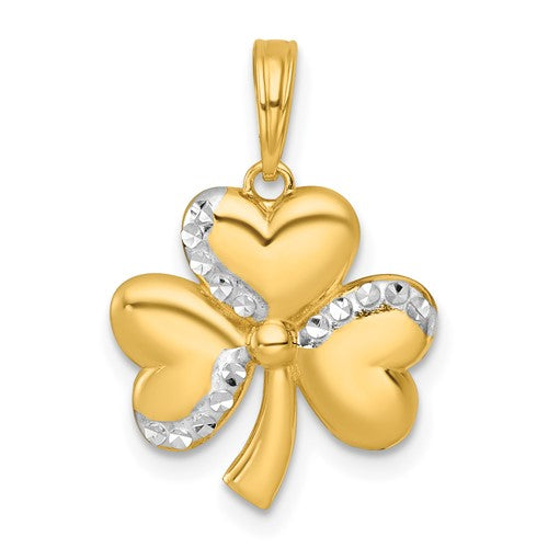 14k-with-white-rhodium-polished-3-leaf-clover-charm-SolomonJeweler-Wichita-KS-CustomJewelry