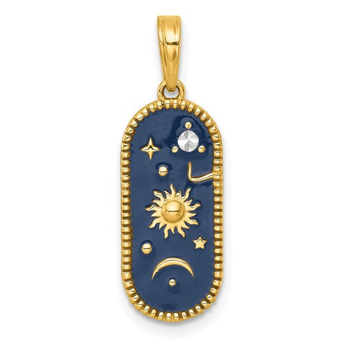 14k-with-white-rhodium-polished-enamel-sun-and-moon-charm-SolomonJeweler-Wichita-KS-CustomJewelry