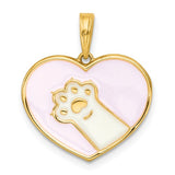 14k-polished-enamel-paw-in-heart-charm-SolomonJeweler-Wichita-KS-CustomJewelry