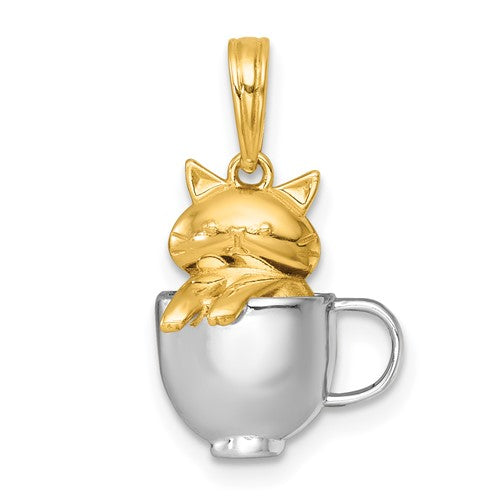 14k-with-white-rhodium-polished-3-d-cat-in-mug-charm-SolomonJeweler-Wichita-KS-CustomJewelry