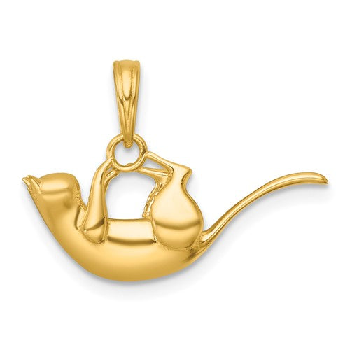 14k-polished-3-d-cat-hanging-charm-SolomonJeweler-Wichita-KS-CustomJewelry