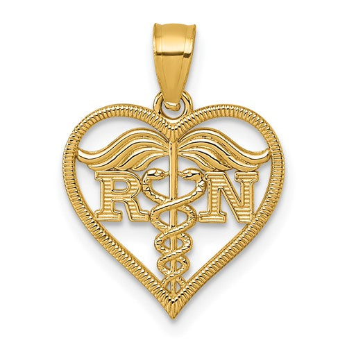 14k-polished-and-textured-rn-heart-pendant-SolomonJeweler-Wichita-KS-CustomJewelry
