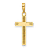14k-polished-large-cross-charm-SolomonJeweler-Wichita-KS-CustomJewelry