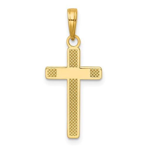 14k-polished-large-cross-charm-SolomonJeweler-Wichita-KS-CustomJewelry