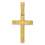 14k-polished-diamond-cut-fancy-cross-pendant-SolomonJeweler-Wichita-KS-CustomJewelry