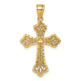 14k-polished-diamond-cut-filigree-textured-fancy-cross-pendant-SolomonJeweler-Wichita-KS-CustomJewelry