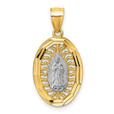 14k-w-rhodium-polished-and-diamond-cut-guadalupe-pendant-SolomonJeweler-Wichita-KS-CustomJewelry