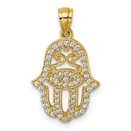 14k-polished-cz-hamsa-pendant-SolomonJeweler-Wichita-KS-CustomJewelry
