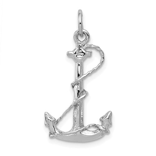 14k-white-gold-solid-polished-3-d-anchor-charm-SolomonJeweler-Wichita-KS-CustomJewelry