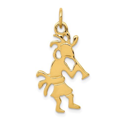 14k-polished-3-dimensional-kokopelli-charm-SolomonJeweler-Wichita-KS-CustomJewelry