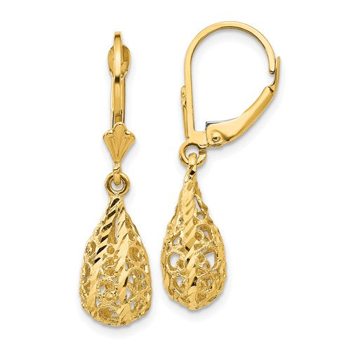 14k-polished-diamond-cut-filigree-dangle-leverback-earrings-SolomonJeweler-Wichita-KS-CustomJewelry