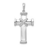 14k-white-gold-latin-cross-pendant-SolomonJeweler-Wichita-KS-CustomJewelry