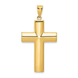 14k-hollow-cross-pendant-SolomonJeweler-Wichita-KS-CustomJewelry