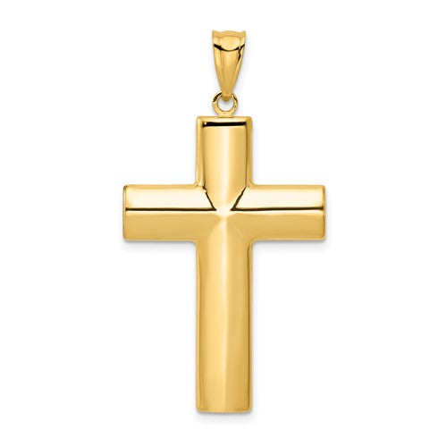 14k-hollow-cross-pendant-SolomonJeweler-Wichita-KS-CustomJewelry