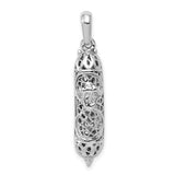 14k-white-gold-3d-mezuzah-pendant-SolomonJeweler-Wichita-KS-CustomJewelry