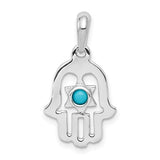 14k-white-gold-turquoise-chamseh-pendant-SolomonJeweler-Wichita-KS-CustomJewelry