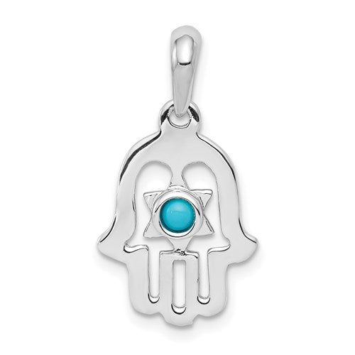 14k-white-gold-turquoise-chamseh-pendant-SolomonJeweler-Wichita-KS-CustomJewelry
