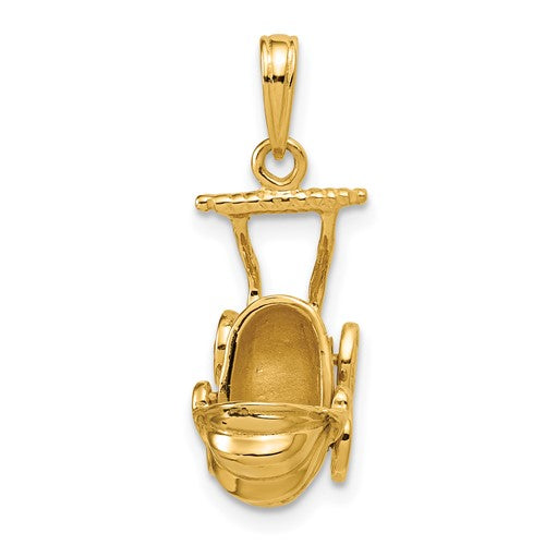 14k-3d-baby-carriage-charm-SolomonJeweler-Wichita-KS-CustomJewelry