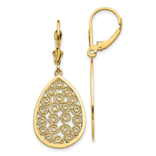 14k-teardrop-filigree-dangle-leverback-earrings-SolomonJeweler-Wichita-KS-CustomJewelry