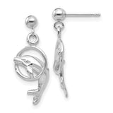 14k-white-gold-dolphin-dangle-earrings-SolomonJeweler-Wichita-KS-CustomJewelry