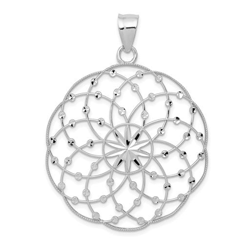 14k-white-gold-diamond-cut-sphere-pendant-SolomonJeweler-Wichita-KS-CustomJewelry