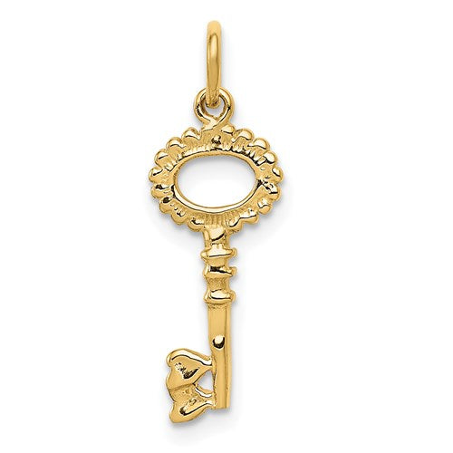 14k-polished-key-charm-SolomonJeweler-Wichita-KS-CustomJewelry