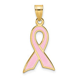 14k-large-enameled-pink-awareness-ribbon-pendant-SolomonJeweler-Wichita-KS-CustomJewelry