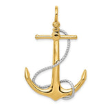 14k-two-tone-3-d-anchor-with-entwined-rope-accent-pendant-SolomonJeweler-Wichita-KS-CustomJewelry