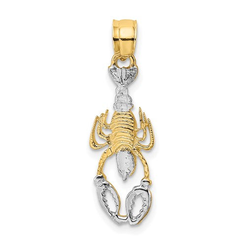 14k-with-white-rhodium-lobster-charm-SolomonJeweler-Wichita-KS-CustomJewelry