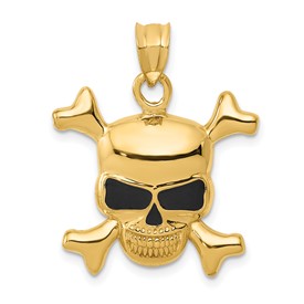 14k-enameled-skull-pendant-SolomonJeweler-Wichita-KS-CustomJewelry