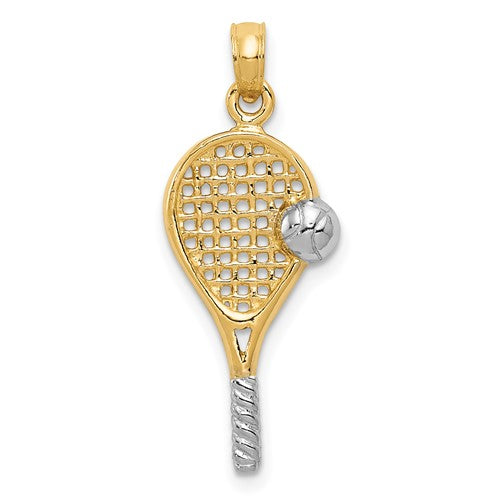 14k-w-rhodium-polished-tennis-racquet-pendant-SolomonJeweler-Wichita-KS-CustomJewelry