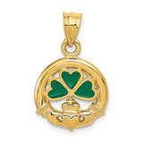 14k-enameled-claddagh-charm-SolomonJeweler-Wichita-KS-CustomJewelry