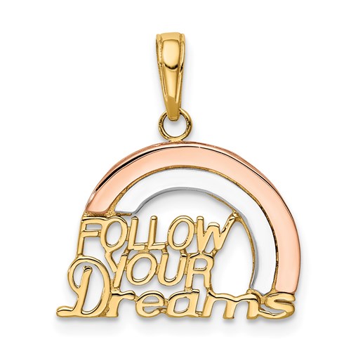 14k-two-tone-w-white-rhod-follow-your-dreams-rainbow-charm-SolomonJeweler-Wichita-KS-CustomJewelry